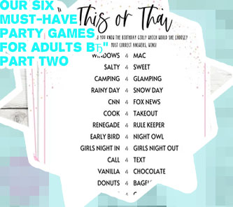 Adult party games