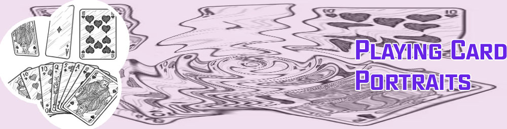 Playing cards drawing