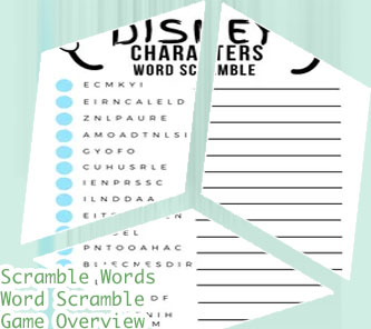 Scrambled word game